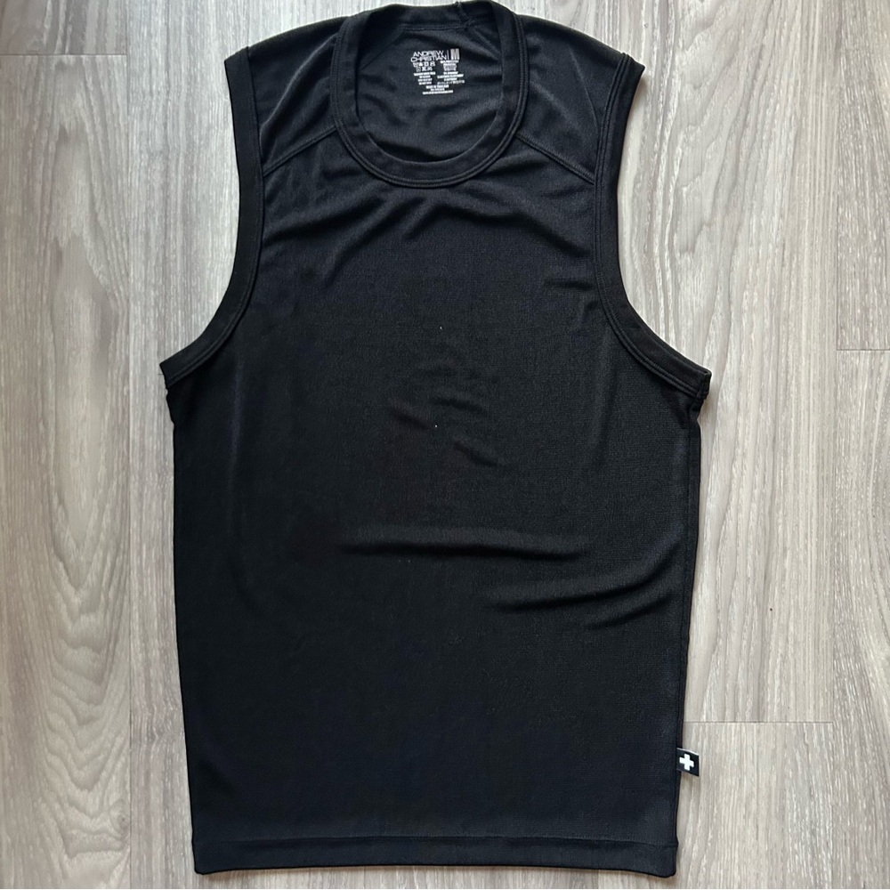 Andrew Christian | Sensual Rib Muscle T-Shirt in Black (Medium) - Picture 2 of 16